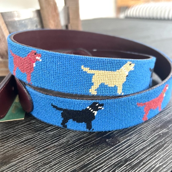Needlepoint Belt - Labs - Picture 2 of 4